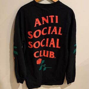 Anti Social Social Club Black Shirt with Red and Green Accents